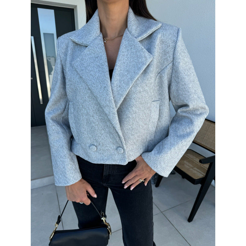 Veste blazer sur mesure pour femmes avec motif carreau moderne Chic & Stil