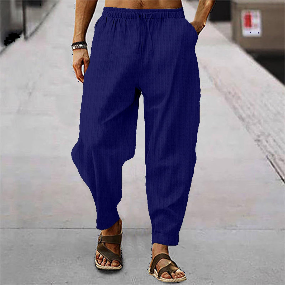 Casual fine striped trousers for men Chic and Style