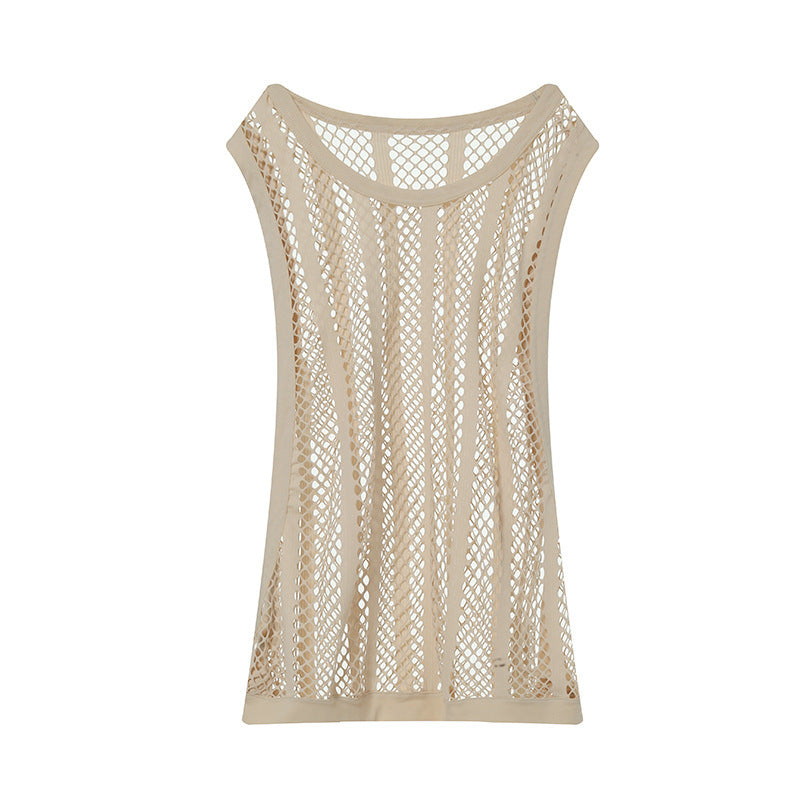 Men Breathable Mesh Tank Top with Racerback Design Lune London