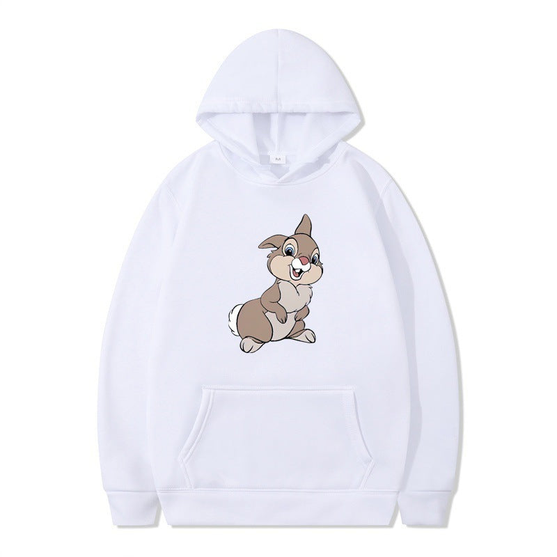 Women's hooded sweatshirt with cute rabbit design and comfortable kangaroo pockets Lune London