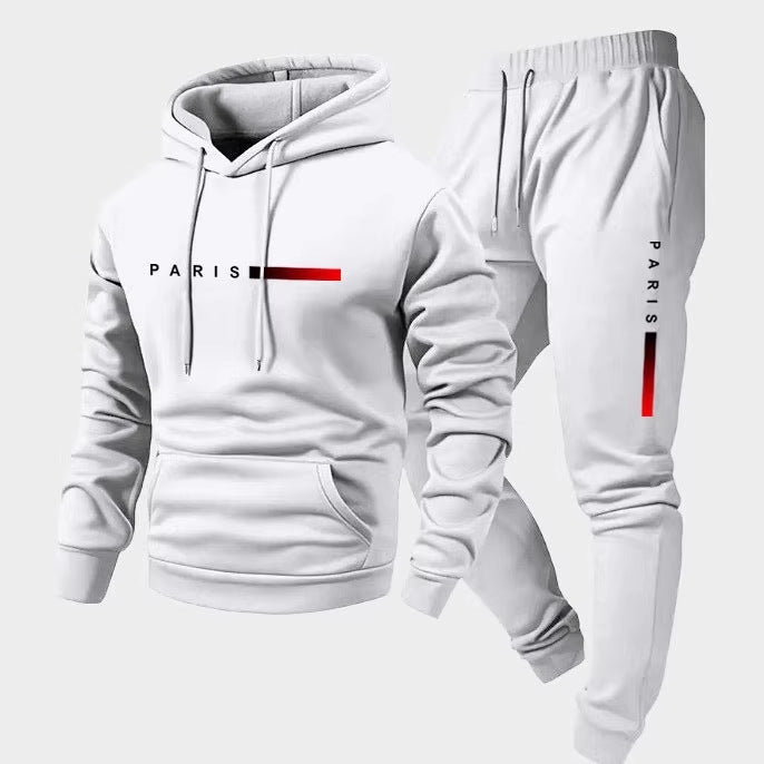 Women’s hoodie and jogging pants set with modern Paris design Chic & Stil