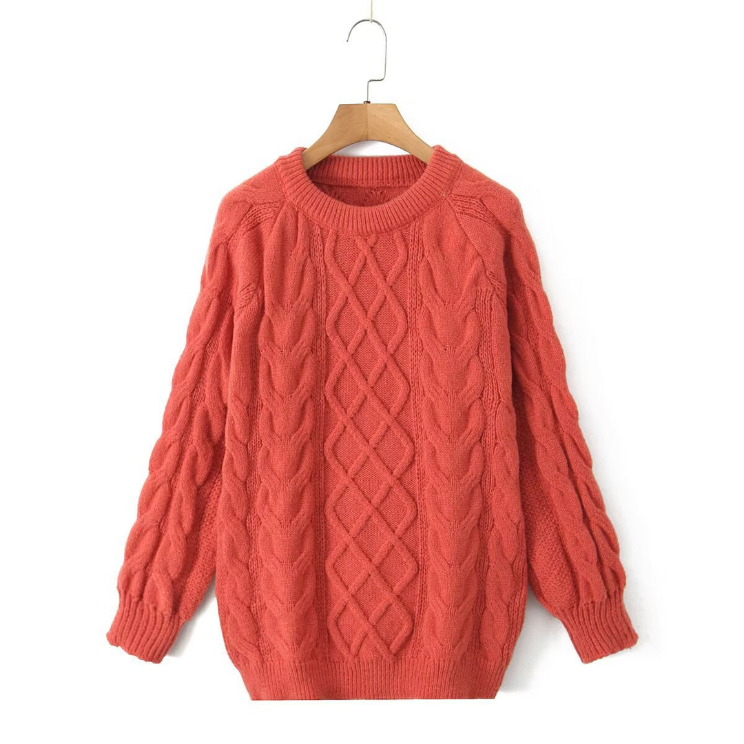 Pull en tricot luxueux pour femmes avec motif en cable Chic & Stil