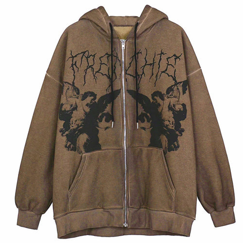 Ladies Urban Hoodie with creative graphic design Lune London