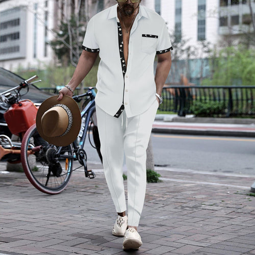 Elegant suit for men with stylish shirt and matching chinos Lune London