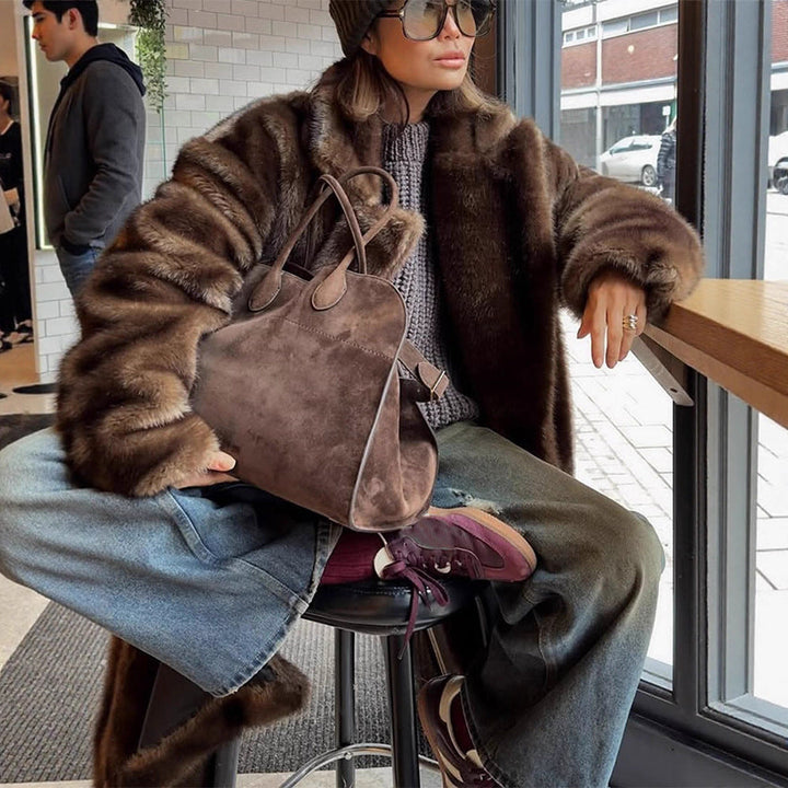 Women’s Faux Fur Coat – Elegant & Luxurious | Lune London