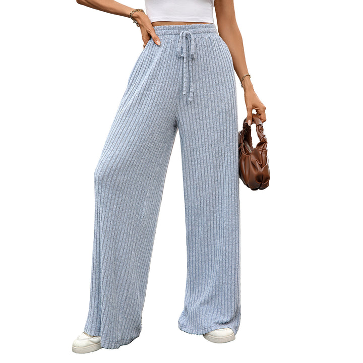 Wide ribbed pants for women Lune London