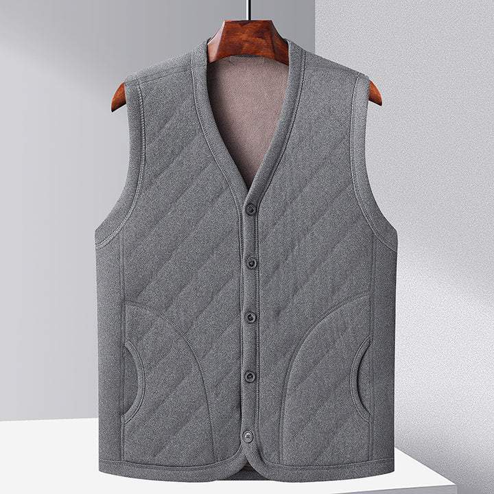 Women quilted comfort vest with practical pockets Lune London