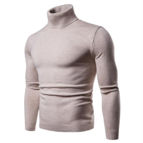Men's roll neck sweater in fine merino wool Lune London