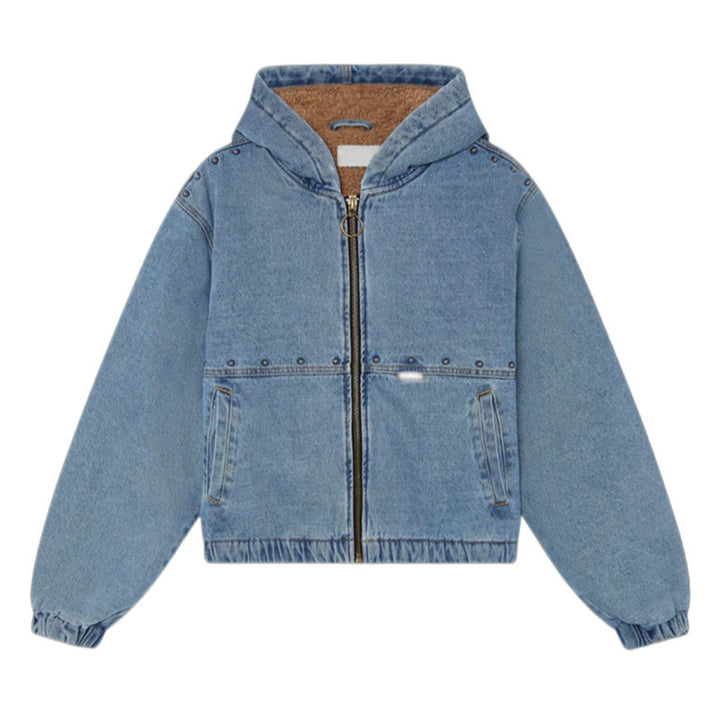 Veste en denim pour femmes avec capuche et poches Chic & Stil