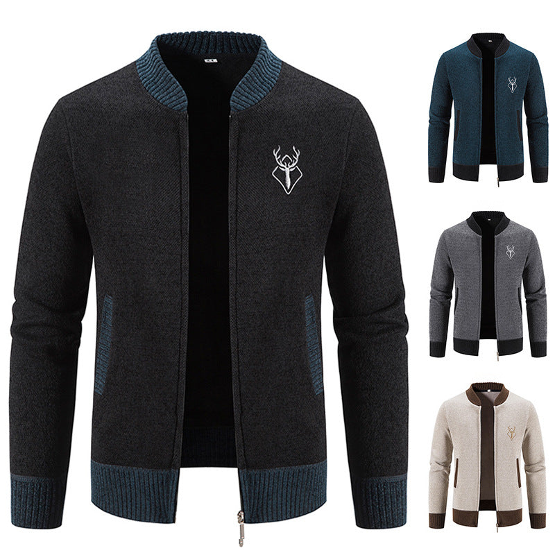 Fashionable men's leisure jacket with a textured design and practical pockets Lune London