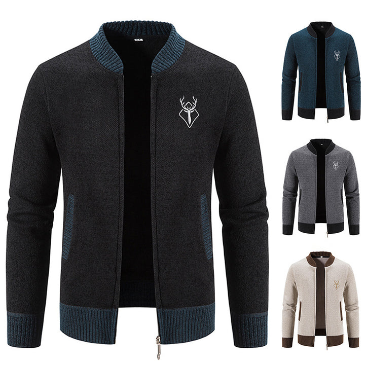 Fashionable men's leisure jacket with a textured design and practical pockets Lune London