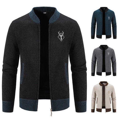 Fashionable men's leisure jacket with a textured design and practical pockets Lune London