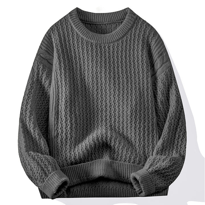 Knit sweater for women with structured pattern Lune London