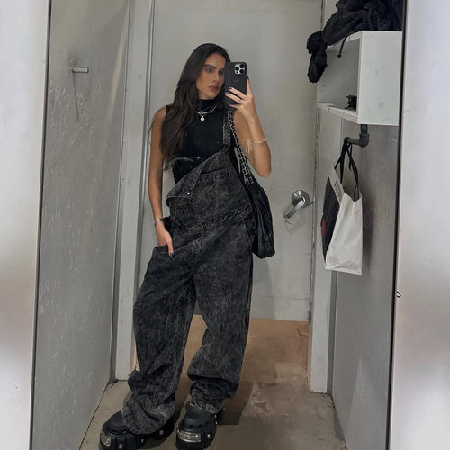 Ladies Casual Fit Denim Overalls Lune London