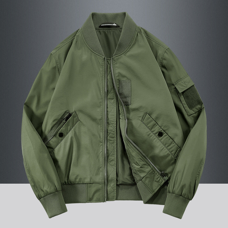 Casual bomber jacket for men with practical zip pockets Lune London