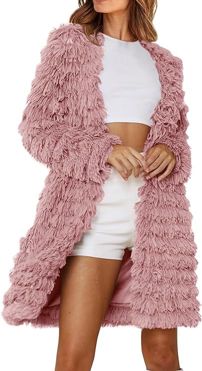 Ladies Fringed Long Coat Lune London