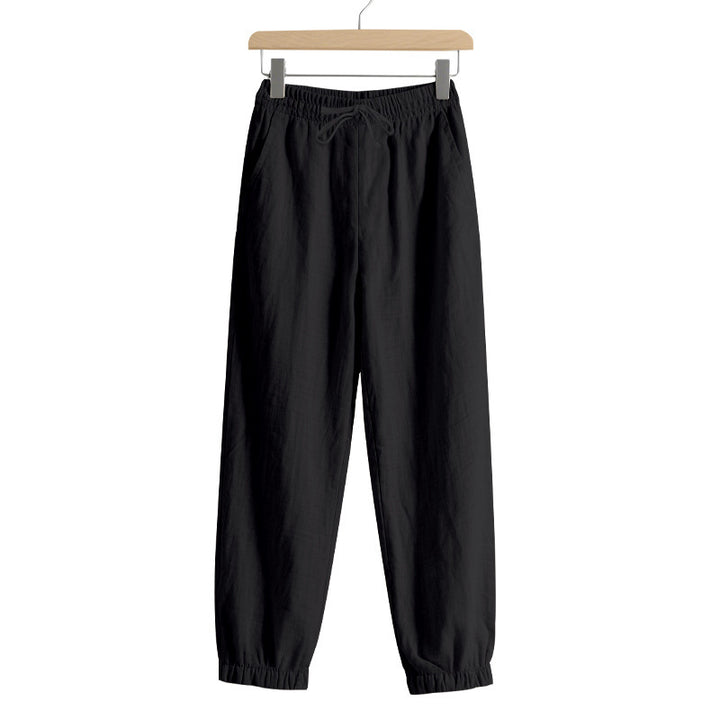 Men's leisure jogger pants with elastic waistband and side pockets Lune London