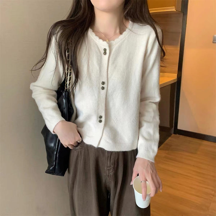 Cardigan confortable pour femmes avec fermeture à boutons Chic & Stil