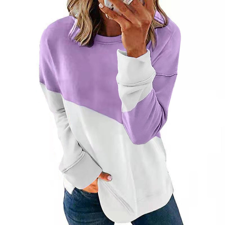 Sweatshirt for women with a trendy colorblock design Lune London