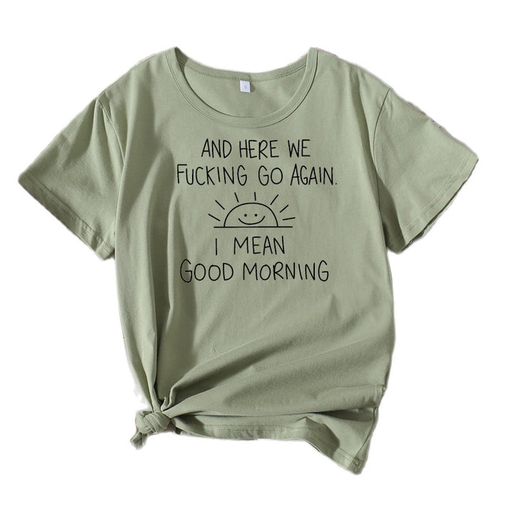Graphic quote t-shirt women relaxed fit Lune London