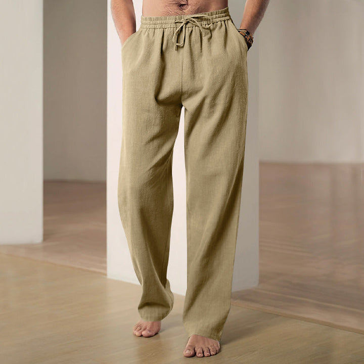 Men's relaxed leisure pants with elastic waistband and practical pockets Lune London