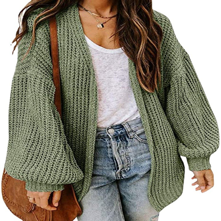 Sweat en tricot épais pour femmes avec des manches volumineuses et une coupe décontractée Chic & Stil