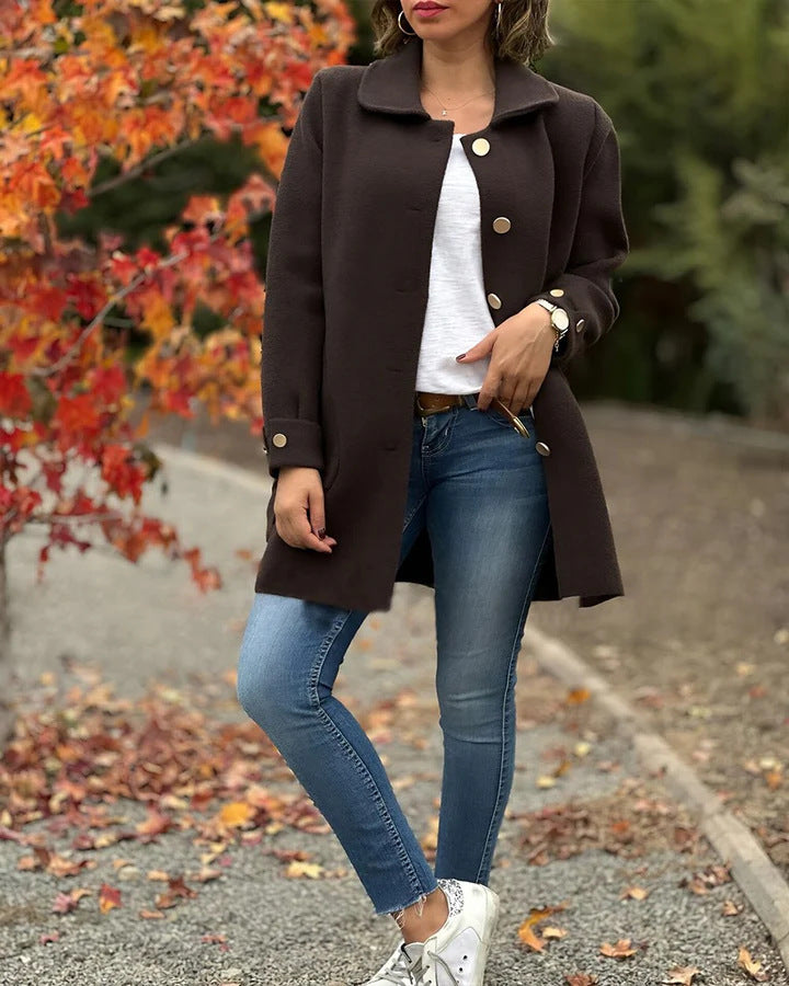 Ladies oversized urban chic coat and style