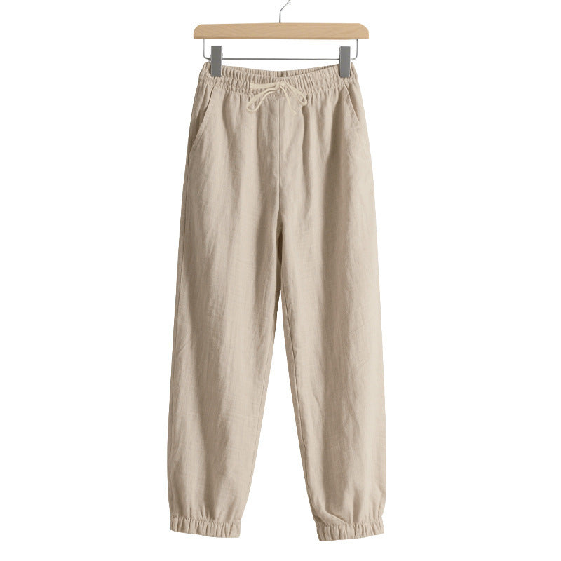 Women’s airy leisure pants with elastic waistband and practical side pockets Chic and style