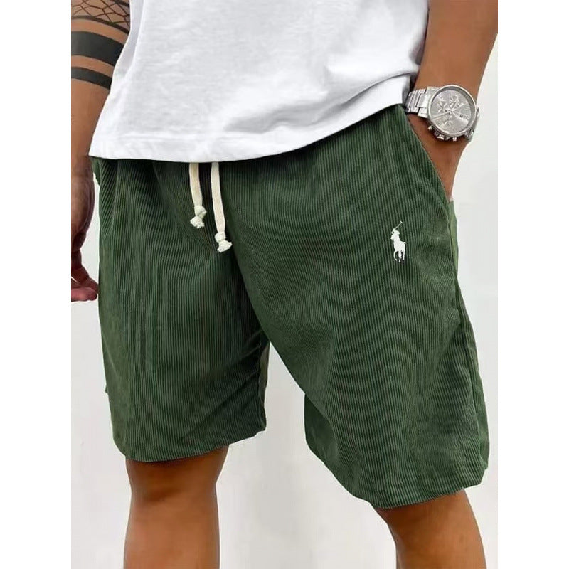 Men's casual pants made of soft cotton blend with elastic waistband Lune London