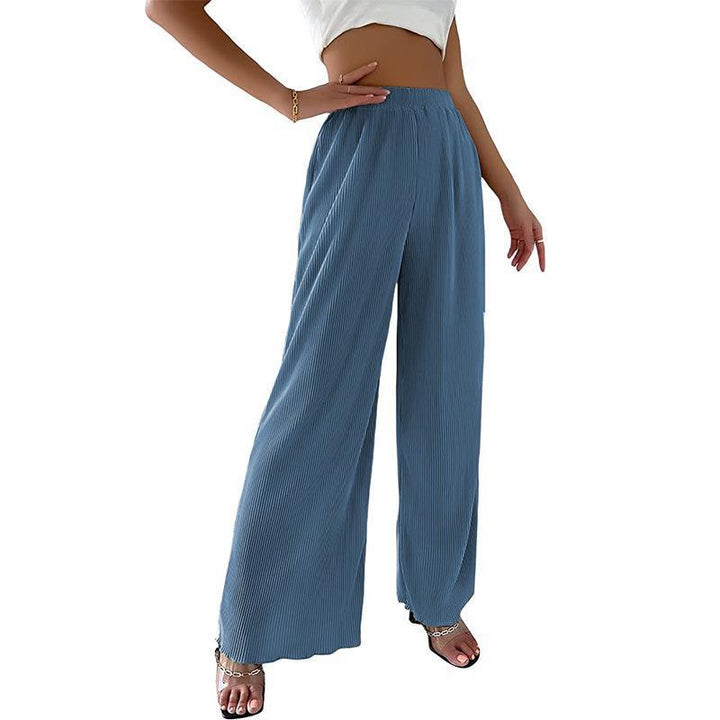 Lune London fluid pleated wide pants for women