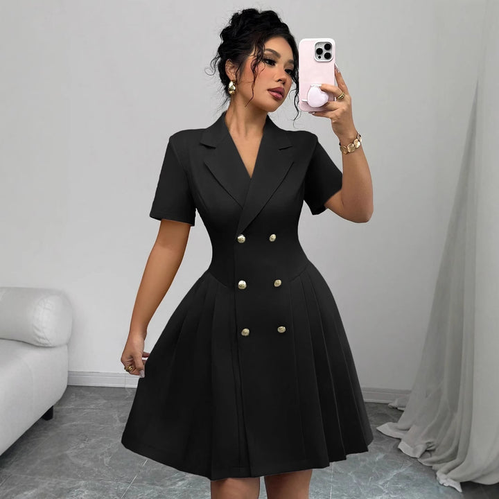 Lune London Double-breasted A-line Dress for Women