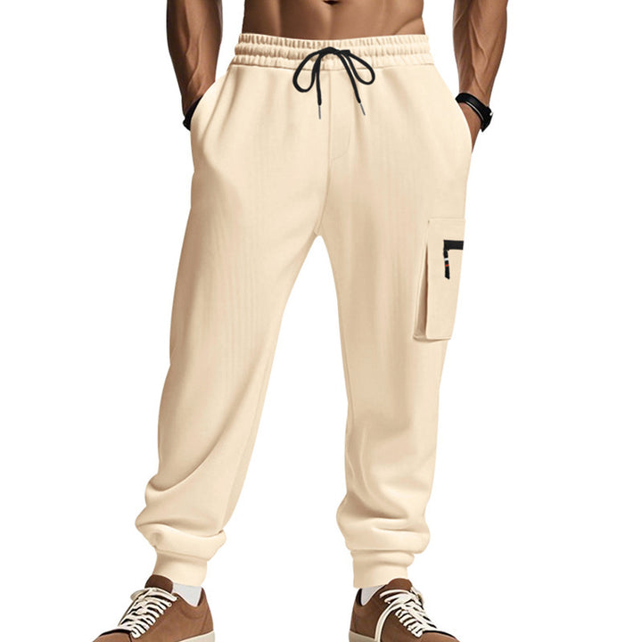 Men's cargo pants with practical pockets and elastic waistband Lune London