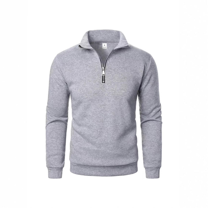 Men's sweatshirt with zipper and modern stand-up collar Chic & Stil