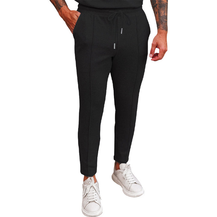 Sports jogger pants for men with elastic waistband and zip pockets Lune London