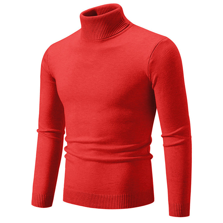 Elegant turtleneck sweater for men in fine cotton Lune London