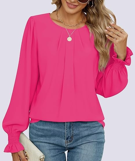 Blouse élégante pour dames avec manches bouffantes Chic & Stil
