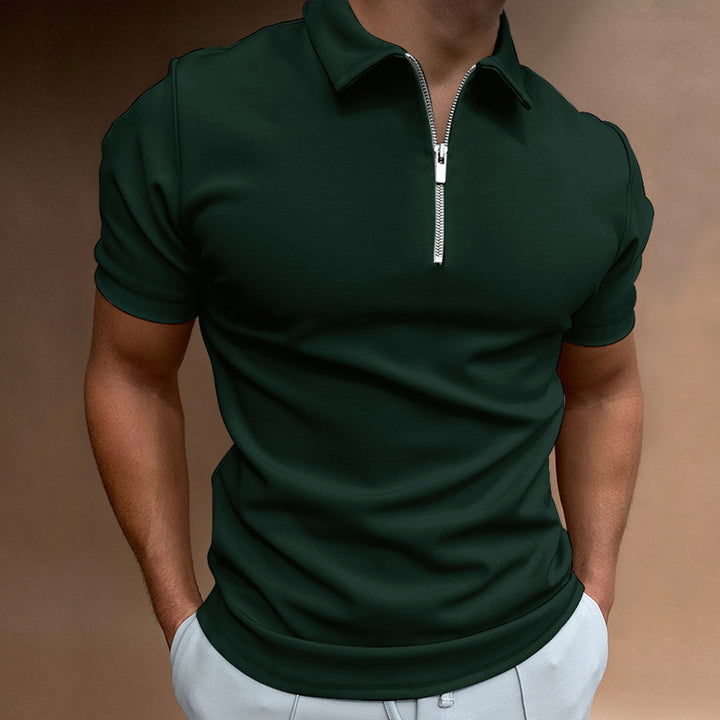 Men's polo shirt with zipper Lune London