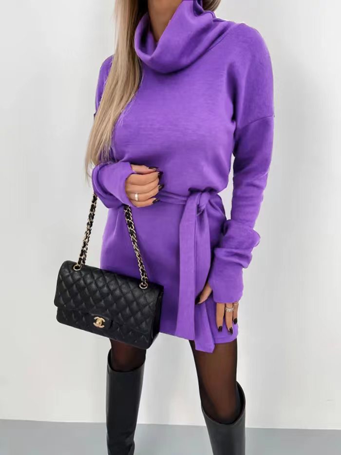 Lune London Draped Neck Mini Dress for Women