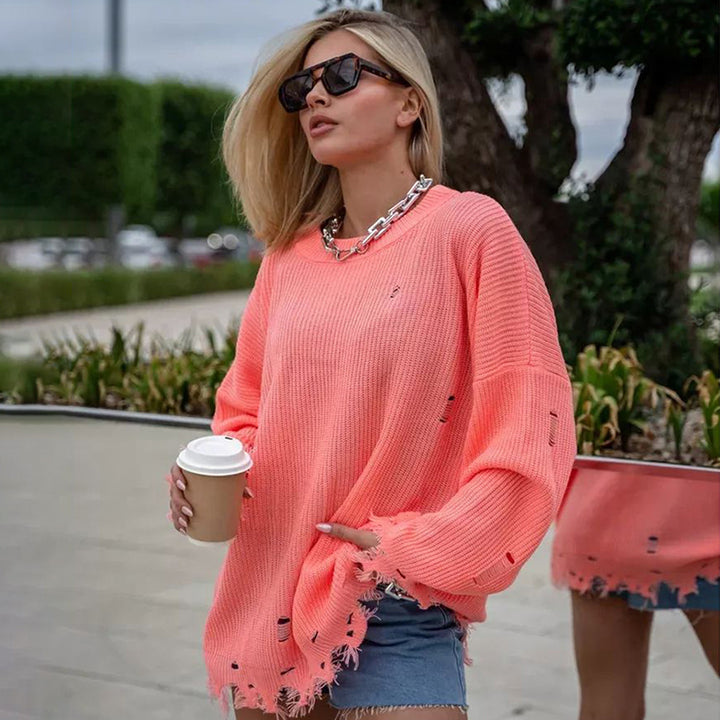 Oversized knitted sweater for women Lune London