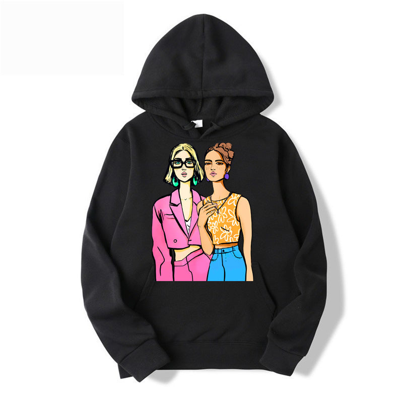 Women's hoodie set with artistic print and comfortable jogging pants Lune London