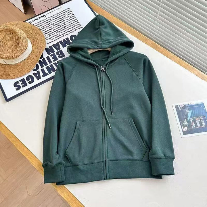 Veste à capuche structurée pour femmes avec zip intégral Chic & Stil
