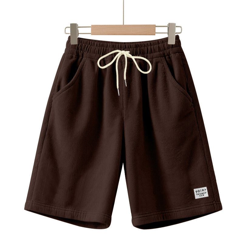 Casual shorts for men in lightweight ribbed fabric with adjustable waist Lune London