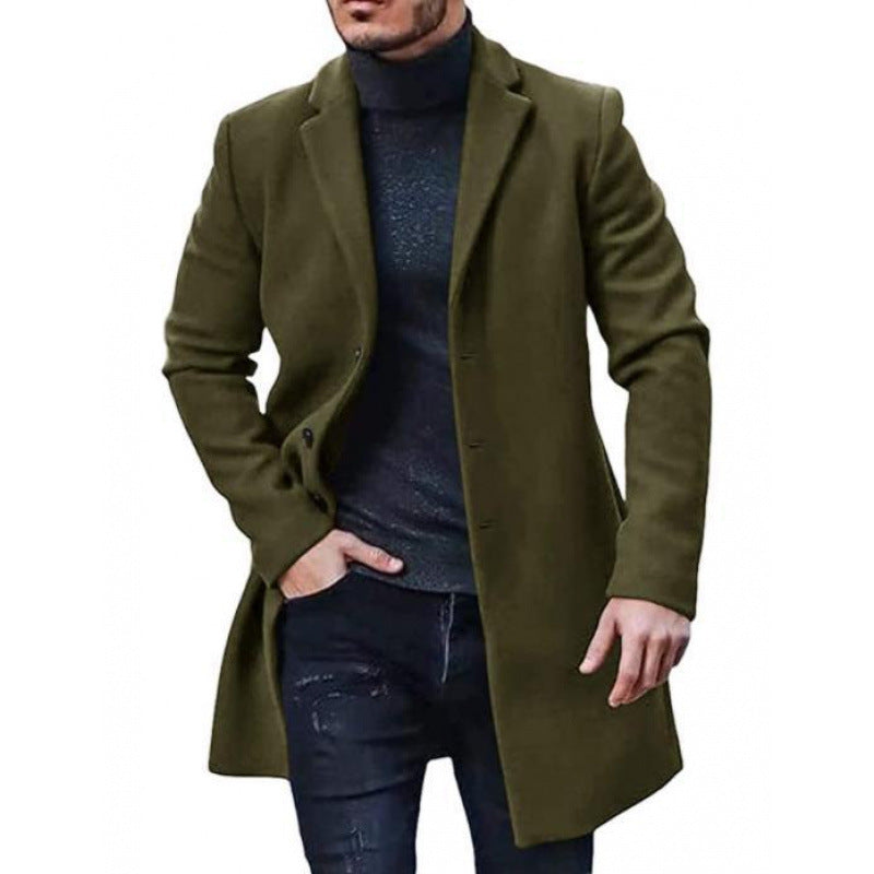 Elegant and classic wool coat for men with slim fit Lune London