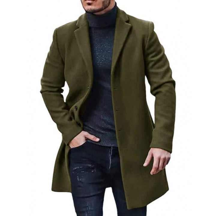 Elegant and classic wool coat for men with slim fit Lune London