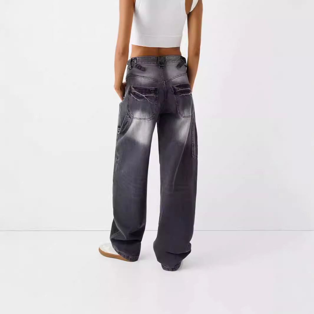 Women's wide High-Waist jeans with elegant cut and casual design Lune London