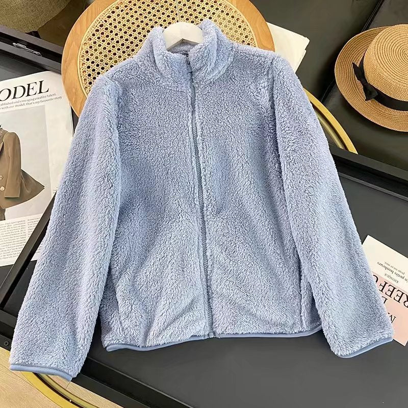 Veste en polaire pour femme avec col haut et doublure intérieure douce Chic & Stil