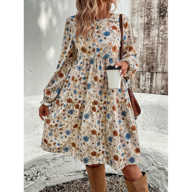 Airy summer dress for women with ruffle details and puff sleeves Lune London