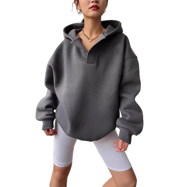 Women's Oversized Hoodie in Soft Fleece Material Lune London