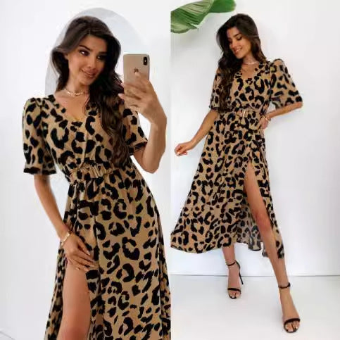 Lune London Leopard Print Maxi Dress for Women