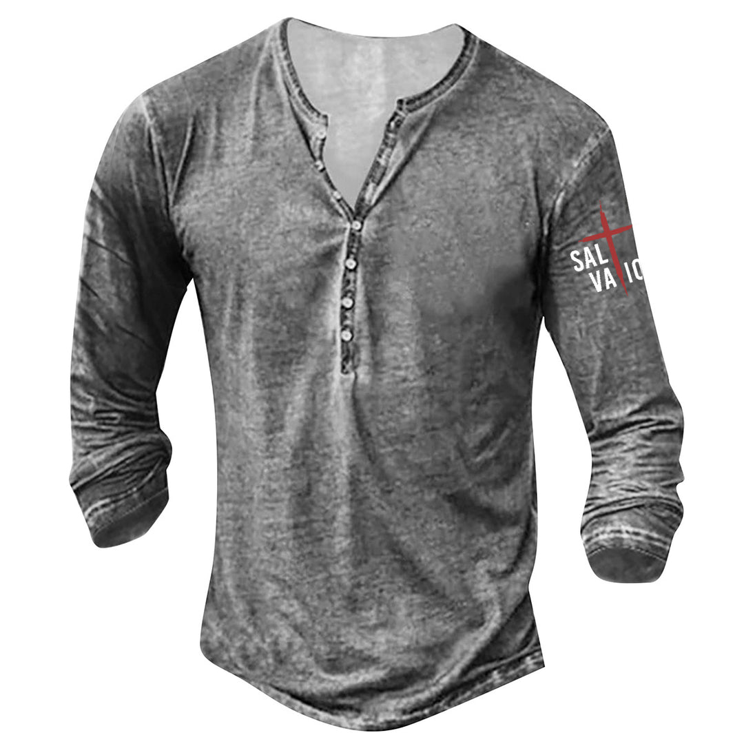 Casual long sleeve shirt for men with button placket Lune London